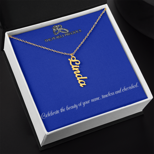 Personalized Vertical Name Necklace