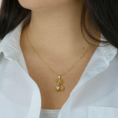 Personalized Giraffe Necklace