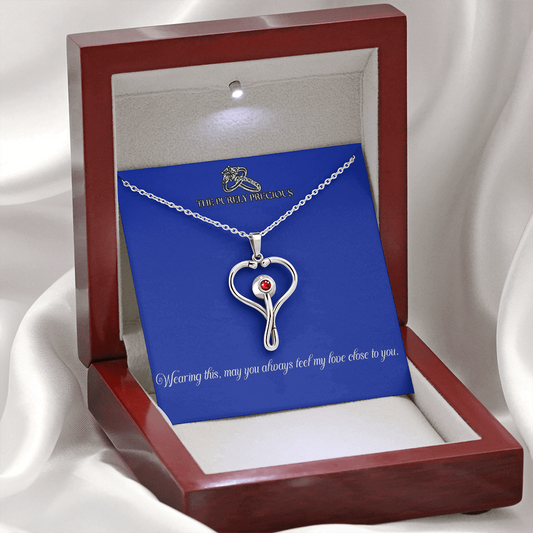 Personalized Heart Scope Necklace